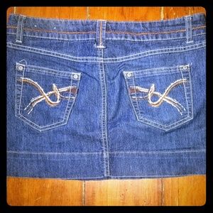 SO denim mini skirt (sz9)